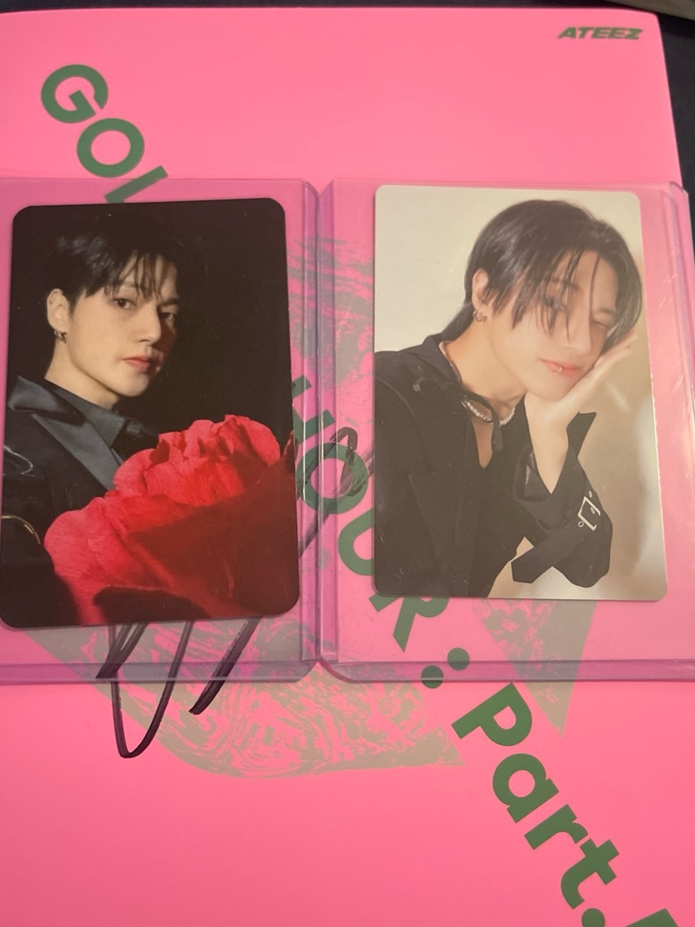 ATEEZ WOOYOUNG PHOTOCARD indiv  #kpop #ATEEZ  #photocards #Goldenhourpart5